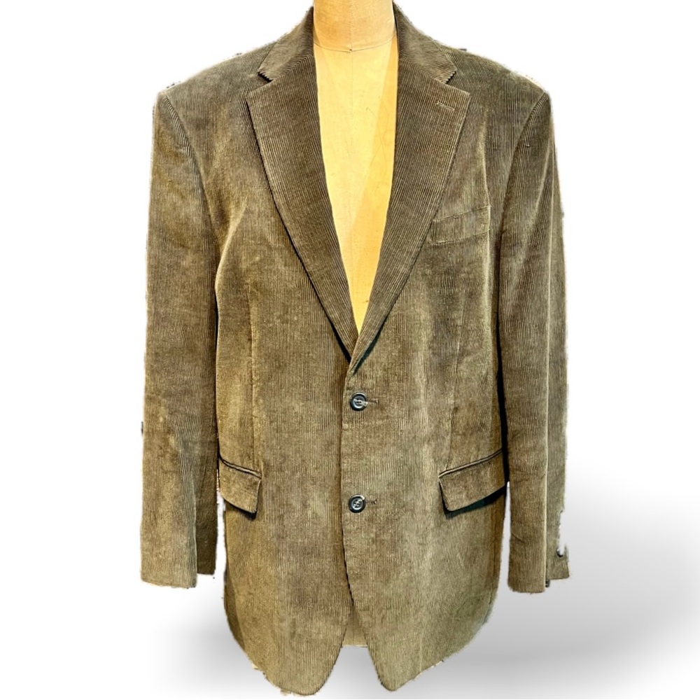 Chaps earthy corduroy blazer‎ suit coat sports jacket preppy business casual 90s